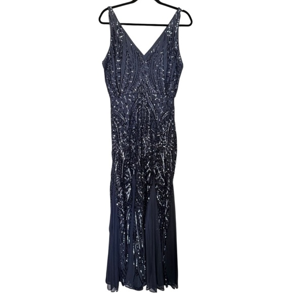 NightWay Sequin Plus Maxi Dress - Picture 5 of 8
